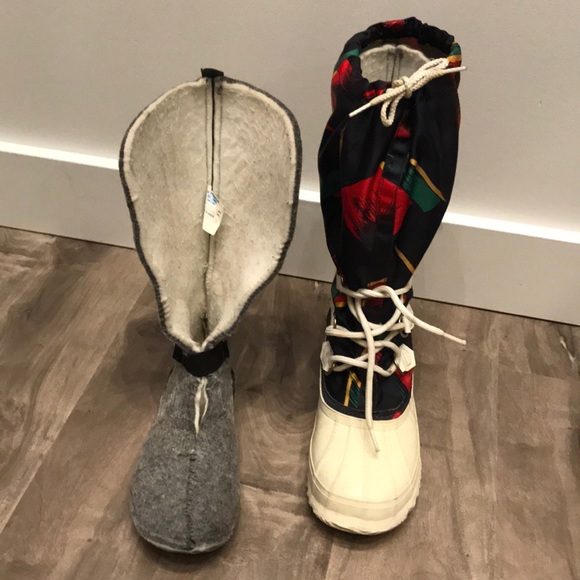 VINTAGE winter boots with liners RARE - Picture 4 of 13